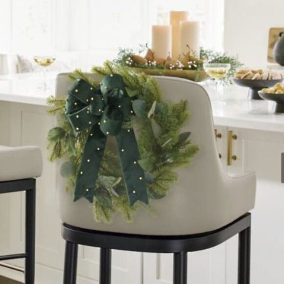 Grandin Road Red Bow with Gold Trim and Green Bow with Gold detail NWT - Picture 7 of 9